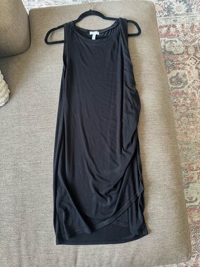 Leith Black Asymmetrical Sleeveless Dress